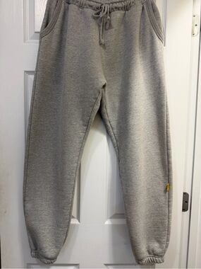 Men's Gray Fleece Jogger Sweatpants